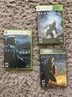 Xbox 360 Game Lot Of 4 Halo 3, ODST, Halo 4, Advanced Warfare, Halo 4