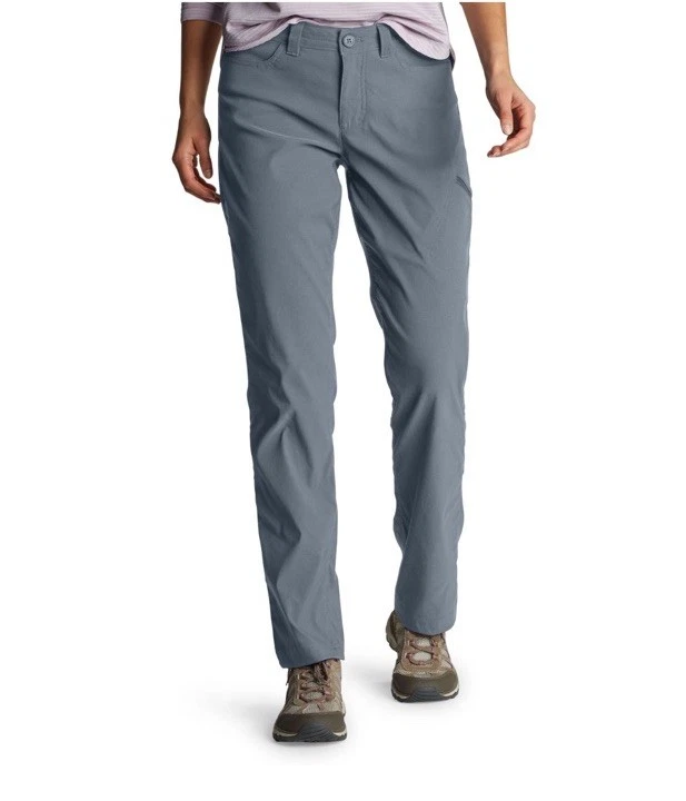 $70 Eddie Bauer Women's Rainier Stretch Hiking Pants-Graphite-Size:10 (33W)-New