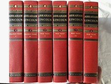 Abraham Lincoln 6 Vol Set by Carl Sandburg, Sangamon Edition with Questionaire
