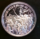 2nd Battle Of Bull Run Vtg Civil War Toned Bullion-0.999 Silver 25 Gram Art Coin