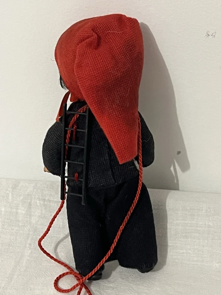 Poupée Ancienne Ari En Caoutchouc T 16 cm le Petit Ramoneur  - Photo 3/4