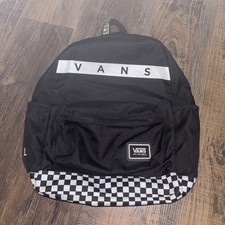 Vans Off The Wall Checkered Backpack Black White