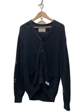 WACKO MARIA Tim Lehi Cardigan (Thick) M Cotton BLK