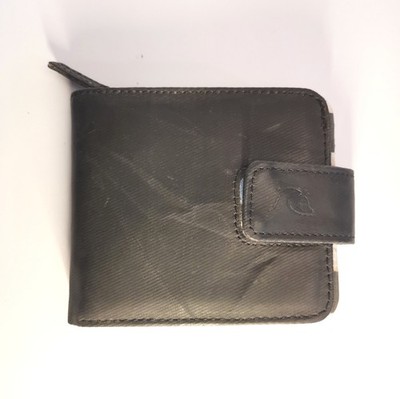 QUIKSILVER stylische Geldbörse schwarz black . innen kariert