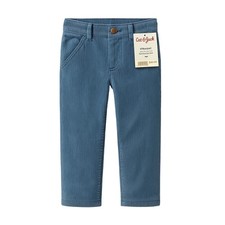 Cat  Jack Straight-Fit Woven Pull-On Adjustable Waist Pants Blue Size 6