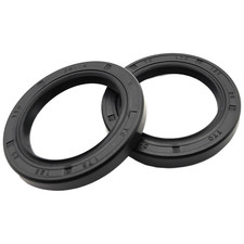 2pc Rotary Shaft Seal 1.250" x 1.750" x 0.250" Double Lip TC 1-1/4 x 1-3/4 x 1/4