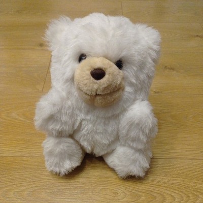 Vintage Animal Fair White Polar Teddy Bear Plush Soft Toy 10''/26cm