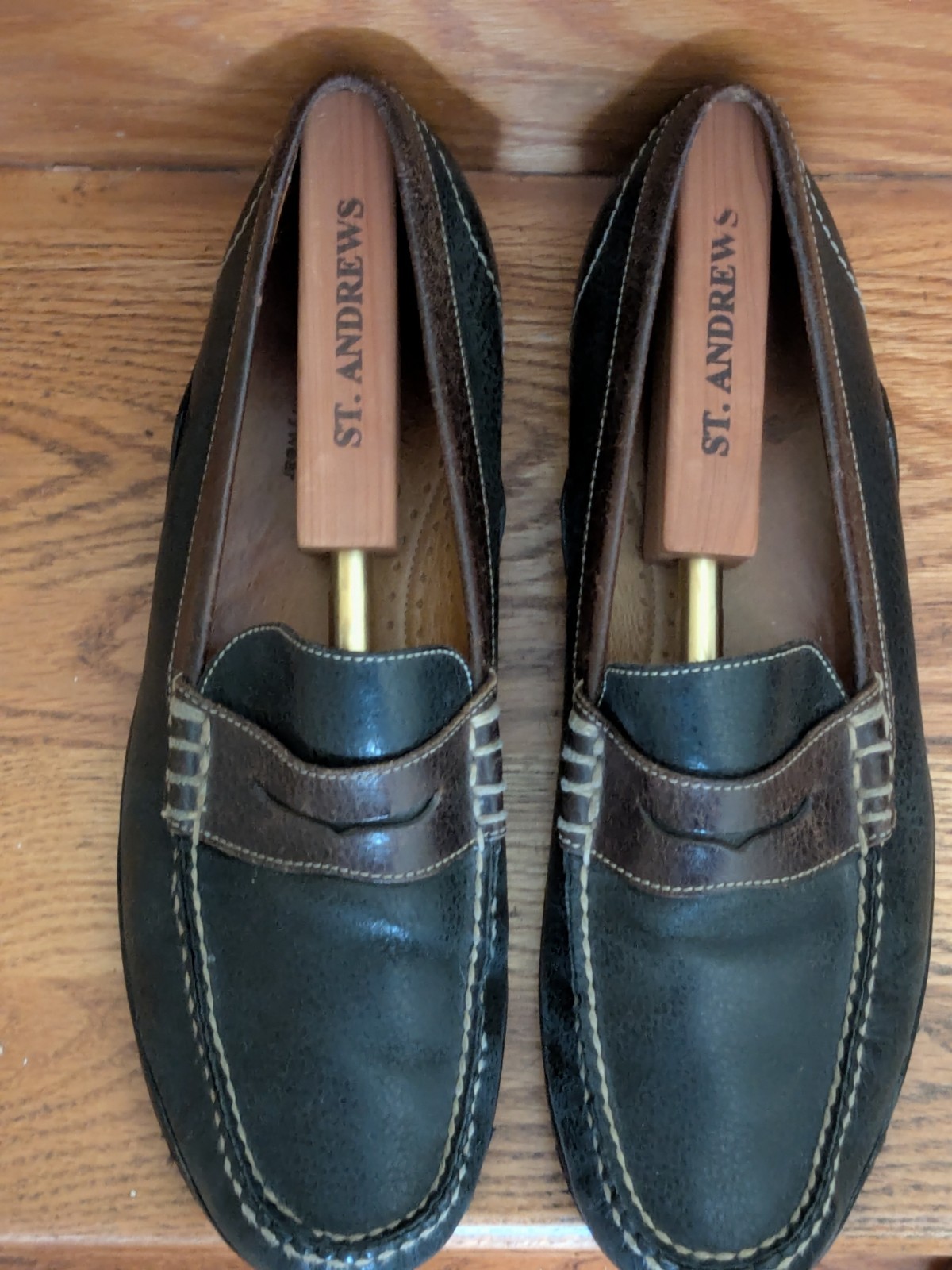 SAOLA Martin Dingman Scarpe Uomo 11M Nero Marrone Suola Vibram Mocassino Guida S2