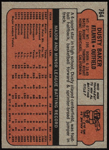 Tarjetas de béisbol 1972 Topps 601-787 (P-NM) - tú eliges - completa tu conjunto - Imagen 241 de 283