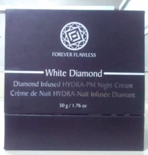 FOREVER FLAWLESS WHITE DIAMOND INFUSED HYDRA-PM NIGHT CREAM-1.76 fl oz /50 g-NEW