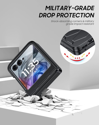 for Motorola Razr 2024/Razr 2025 Case with Hinge Cover, Built-in Screen Prote... - Picture 5 of 9
