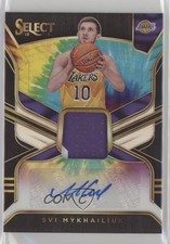 2018-19 Panini Select Rookie Jersey Tie-Dye Prizm 18/25 Svi Mykhailiuk Auto 10ek