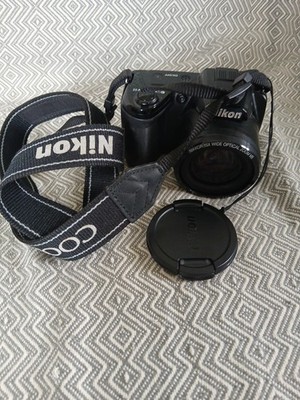 NIKON COOLPIX L105 Digital Camera 15X Zoom Uses 4 AA Batteries Tested Works