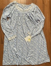NWT EILEEN WEST FLORAL KNIT NIGHTGOWN LS WOMENS SIZE M MEDIUM NEW