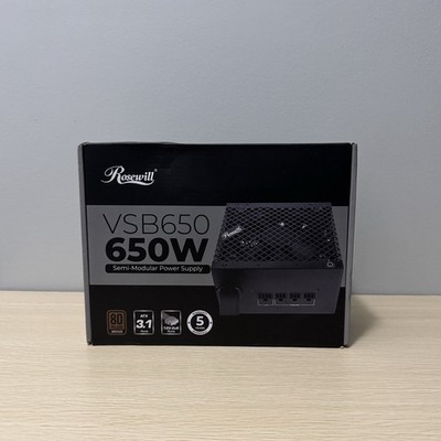 Rosewill VSB 650W 80+ Bronze, ATX 3.0 & 3.1, Semi-Modular Power Supply, PCIe ..