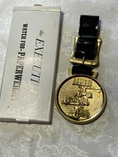 Vintage Galion Watch Fob Paperweight Brass Executive Dresser Komatsu