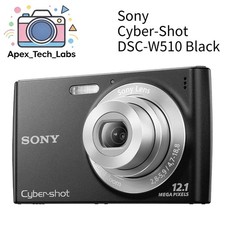 Sony Cyber-Shot DSC-W510 CCD Vintage Digital Camera 12.1MP 4x Optical Zoom Black