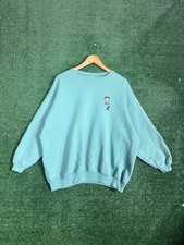Vintage 90s Betty Boop Sweatshirt L Embroidered Blue Crewneck Pullover