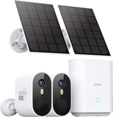 Aosu C7P-2H C7P0.WAEU02000 WLAN IP Überwachungskamera-Set Kamera - Sehr Gut