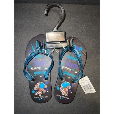 Vintage Y2k Bobby jack bubble gum monkey flip flop sandal slides size 12/13 NEW