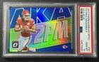 PATRICK MAHOMES II PSA 10 2017 PANINI DONRUSS OPTIC 30 AKA BLUE PRIZM RC 122/149