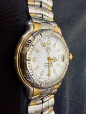 TAG Heuer Mens Classic 6000 Chronometer Watch WH5151-K1 18K Gold Stainless