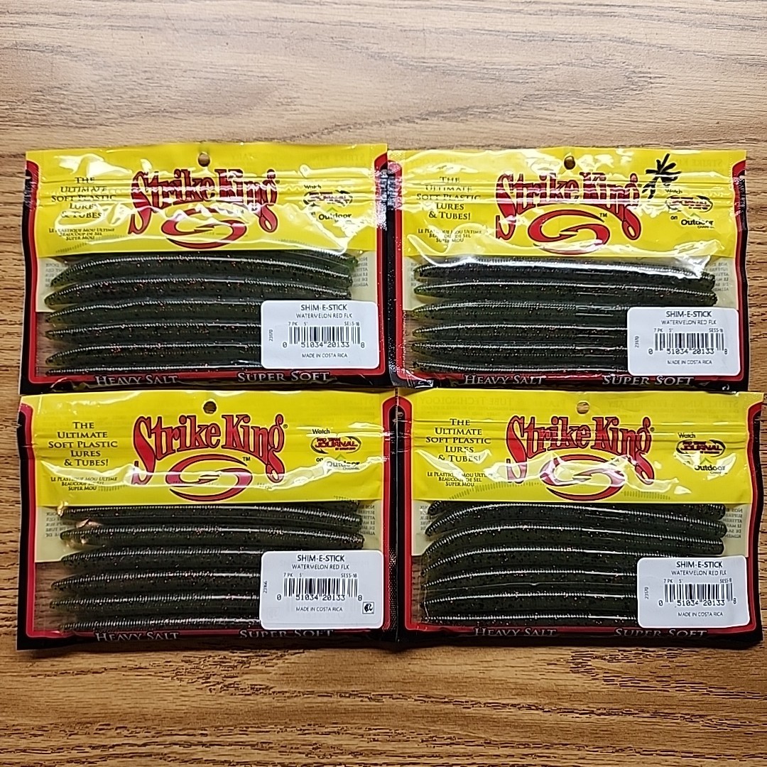 Lot Of 6 Strike King Shim-E-Stick 7pc 5”  - Image 2