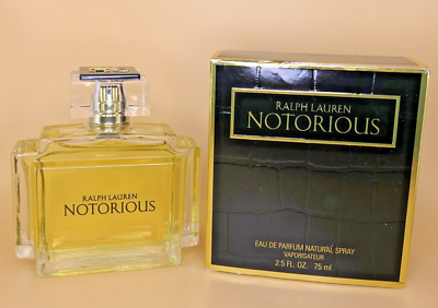 Ralph Lauren Notorious Perfume Natural Spray Fl Oz New in Box Lovely  Scent