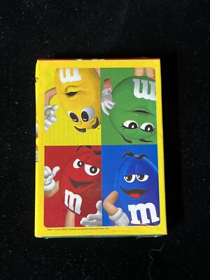 NEW 1999 M&Ms Playing Cards w/Suit Puzzles - Red Blue Green Yellow