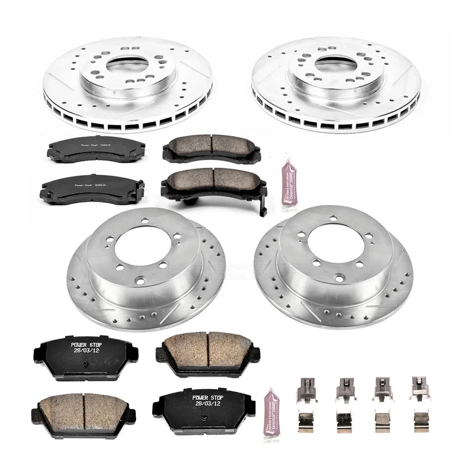 K799 Powerstop 4-Wheel Set Brake Disc and Pad Kits Front & Rear for Eclipse - Изображение 3 из 4