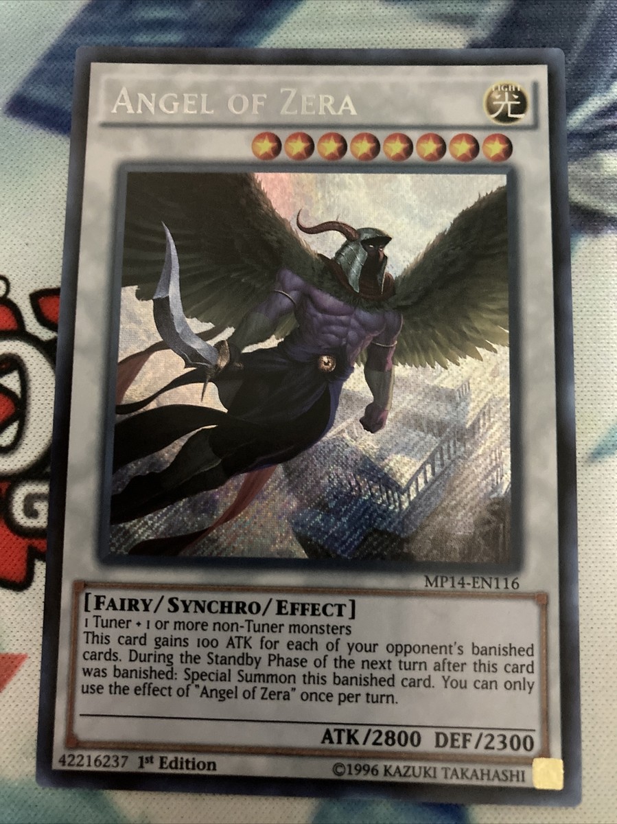 Yu-Gi-Oh! Carta Angel Of Zera (MP14-EN116) - Mega Pack 2014 - 1st Edition - Rarità Secret Rare