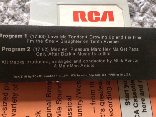 Mick ronson - slaughter on 10th Avenue cassette - Picture 2 of 2