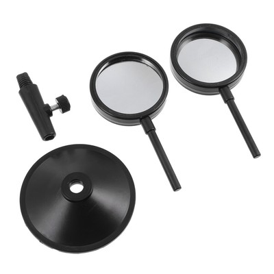 1 Set Physik Lehre Optical Concaving Len Hand Hand-Convex Len mit Rack