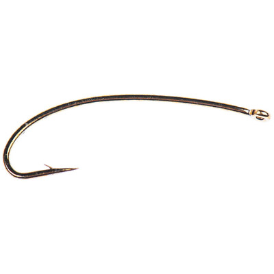 CORE 1270 HOOK - Curved Nymph Long Shank Bronze Fly Tying Hooks - 25 Pack NEW!