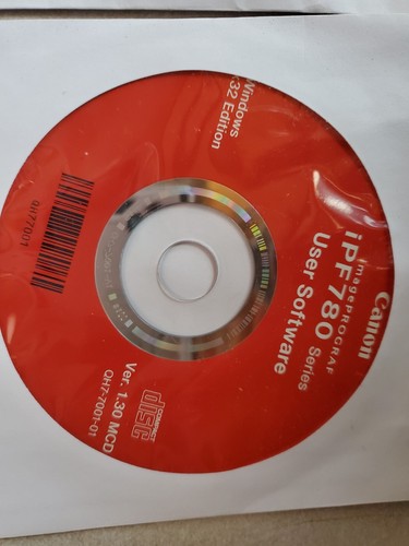CD de software Canon IPF780 Macintosh Windows x32 x64 ImagePROGRAF Posterartist - Imagen 3 de 5