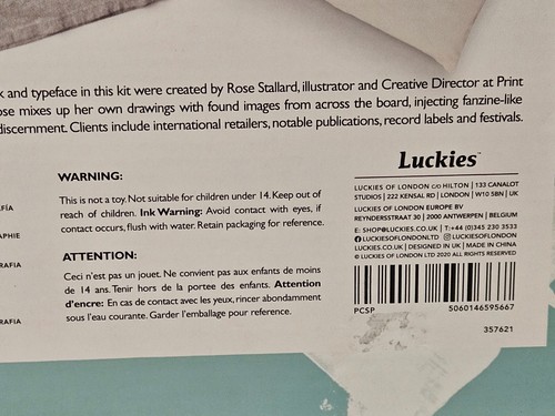 New Screen Printing Kit Print Club London x Luckies of London Free Shipping - Picture 8 of 8