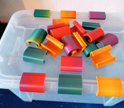 Ikea 1   Verschluss Clips Set für Ikea Samla Box 5l, 11l, 22l Regenbogenfarbe
