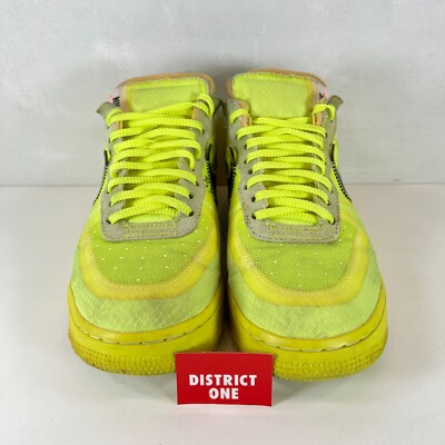 OFF-WHITE × NIKE AIR FORCE 1 LOW BLACK & VOLT オフホワイト Nike Air Force 1 Low Off-White Volt Men's - AO4606-700 - US