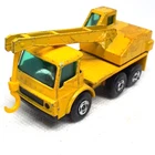 Lesney Matchbox Superfast Dodge Crane Truck No.63 Yellow Made in United Kingdom