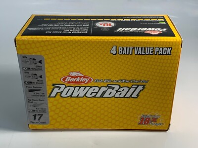 Berkley Powerbait 4 Bait Value Pack 17pc Gilly Swimmer BASS Lot Fishing Lure