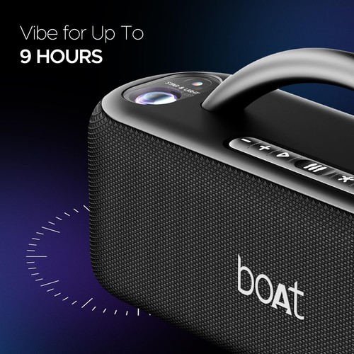 boAt Stone Lumos 60W Bluetooth Speaker w/ 7 LED Projection Modes - Picture 8 of 11