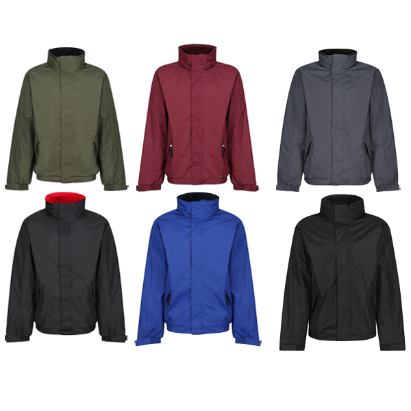 Mens Regatta Dover Jacket Fleece Lined Waterproof Hooded Full Zip