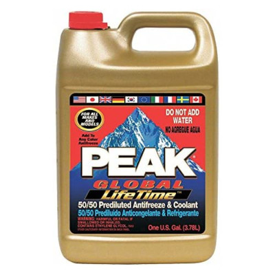 PEAK PXAB53 Antifreeze Coolant 1 Gallon 50/50 Amber New Free Shipping USA