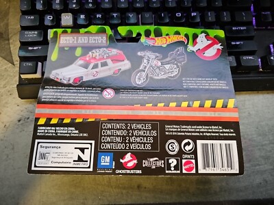 Hot Wheels Ghostbusters 2-pack Ecto-1 and Ecto-2 DRW73 MIB for