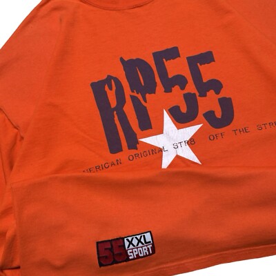 【新品未開封】FACT ORANGE コラボTシャツ XXL Vintage Y2K RP55 Star Str8 Off the Street Graphic T Shirt Orange