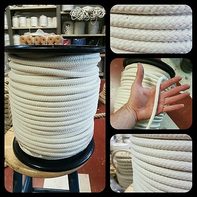 Cuerda soga algodon 10mm x 100mts capoeira ganaderia agricultura corda natural