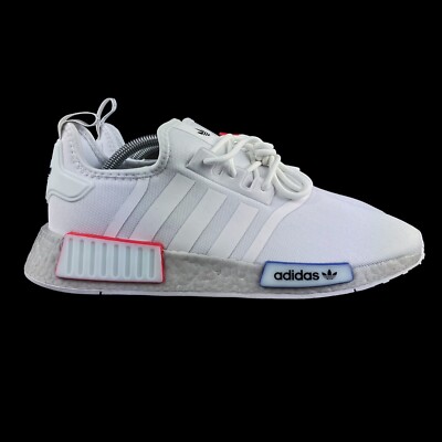 Adidas Men's NMD_R1 Cloud White Grey Red Blue Shoes GX9525