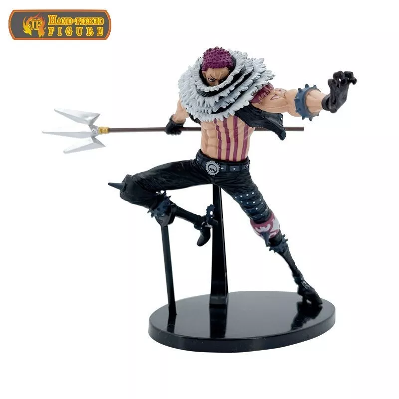 Anime One Piece Big Mom Charlotte Katakuri Trident Fight 17cm