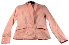 International Concepts Denim Jacket Womens size XS Pink Stretch 2 Pockets New