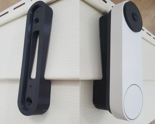 Google Nest Video Doorbell Battery Angle Adjustment Mount Wedge 4" Vinyl Siding